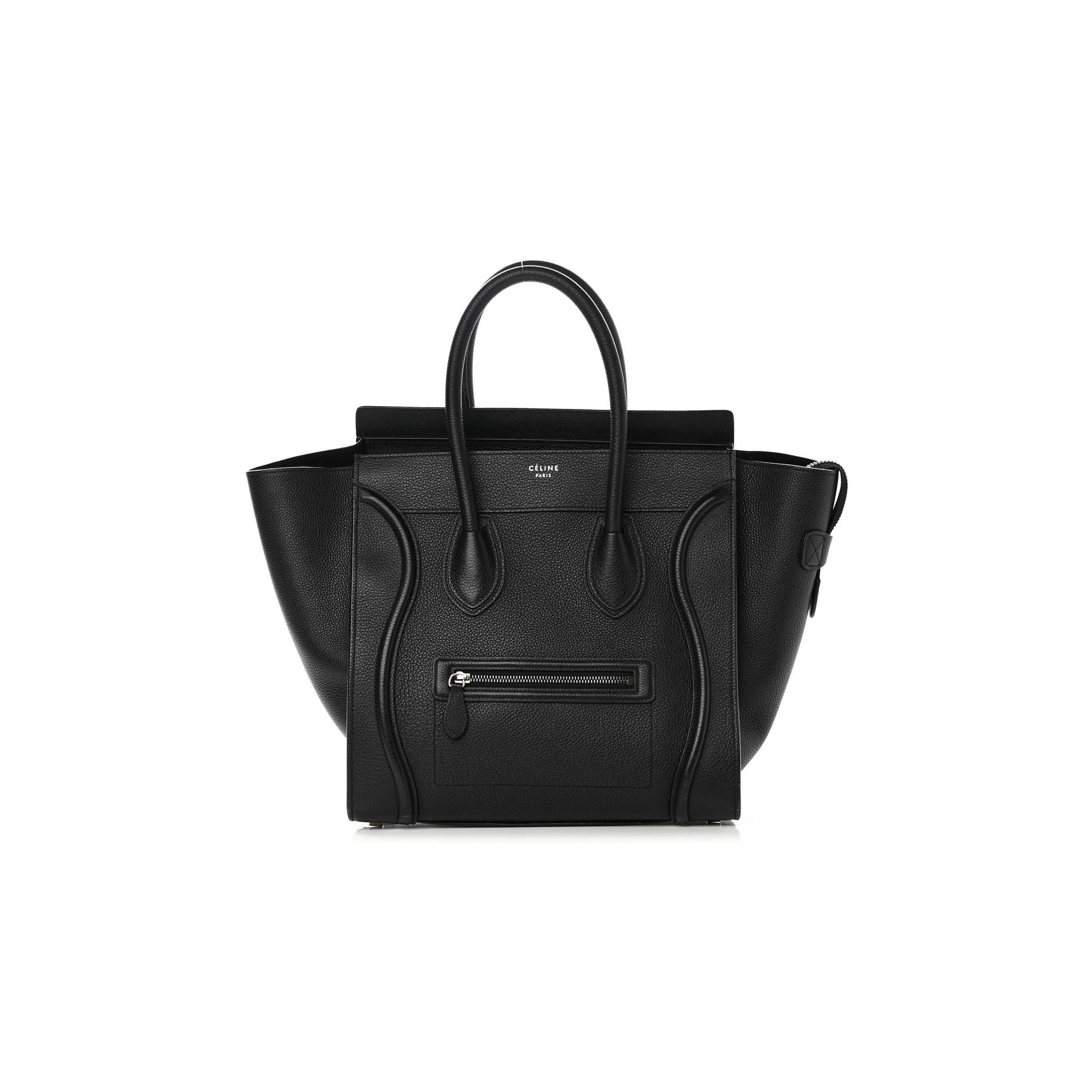 ce1i*e drummed calfskin mini lU*gage black (32*30*18cm)