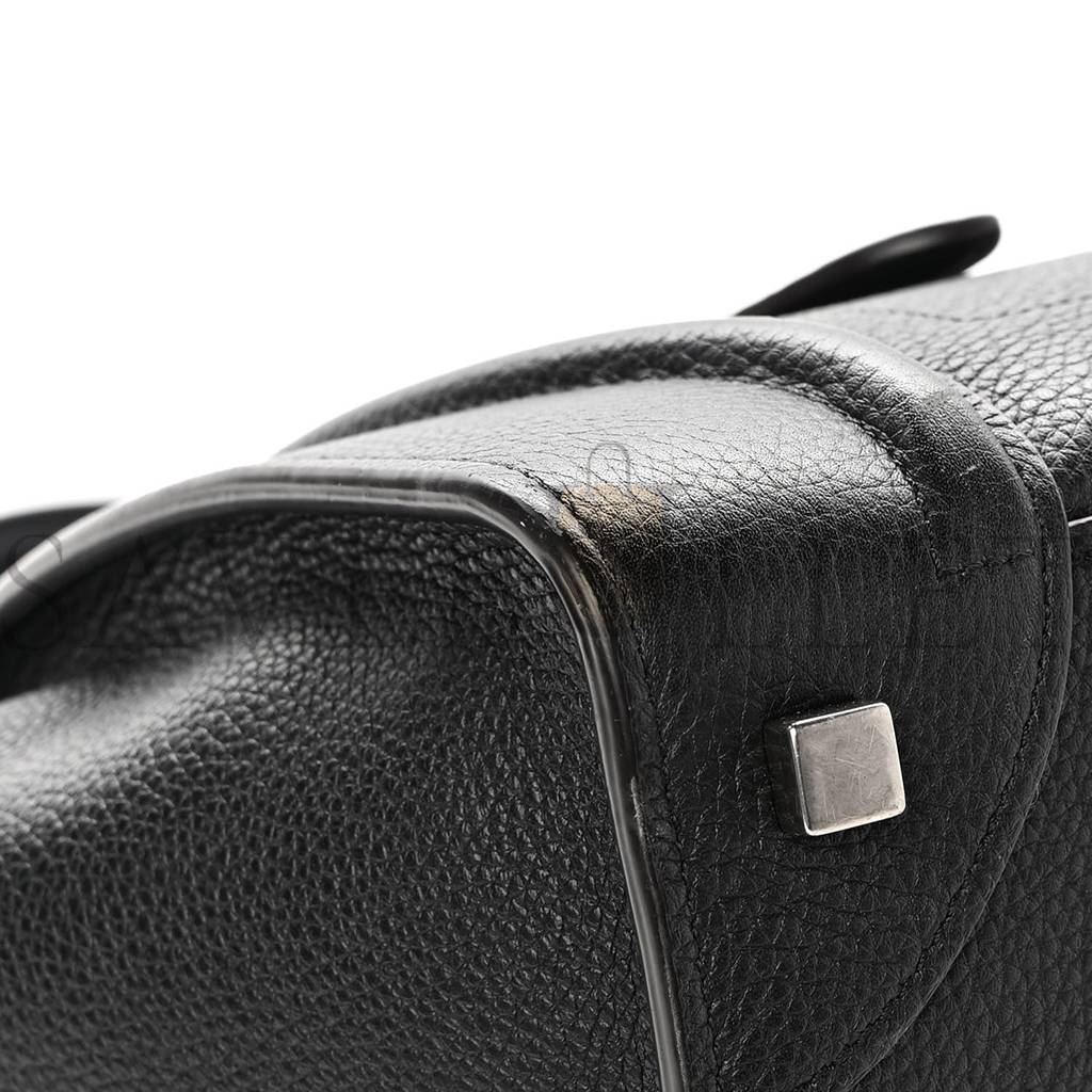 ce1i*e drummed calfskin mini lU*gage black (32*30*18cm)