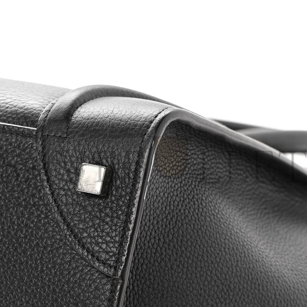ce1i*e drummed calfskin mini lU*gage black (32*30*18cm)