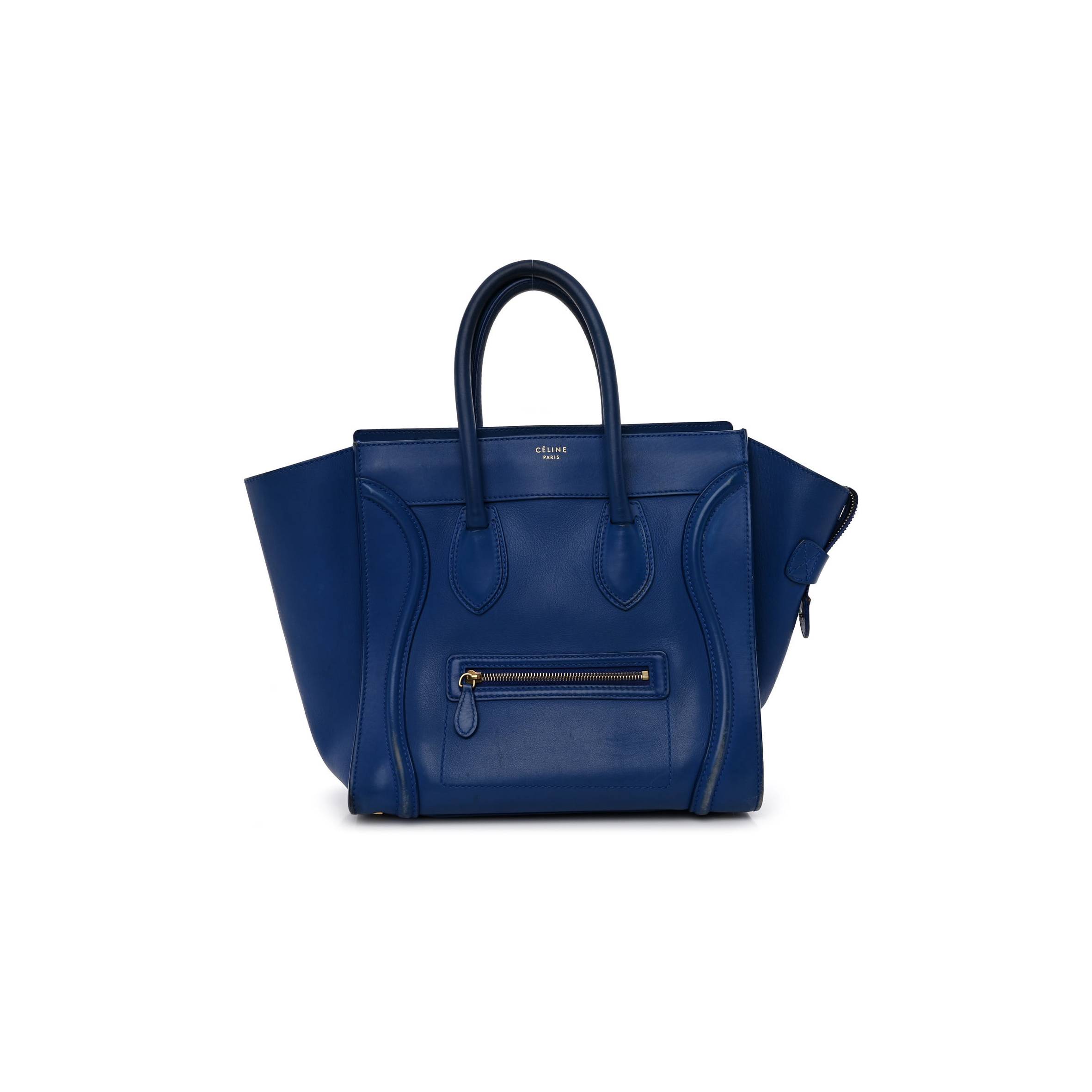 ce**e smooth calfskin mini lU*gage royal blue (48*31*30cm)