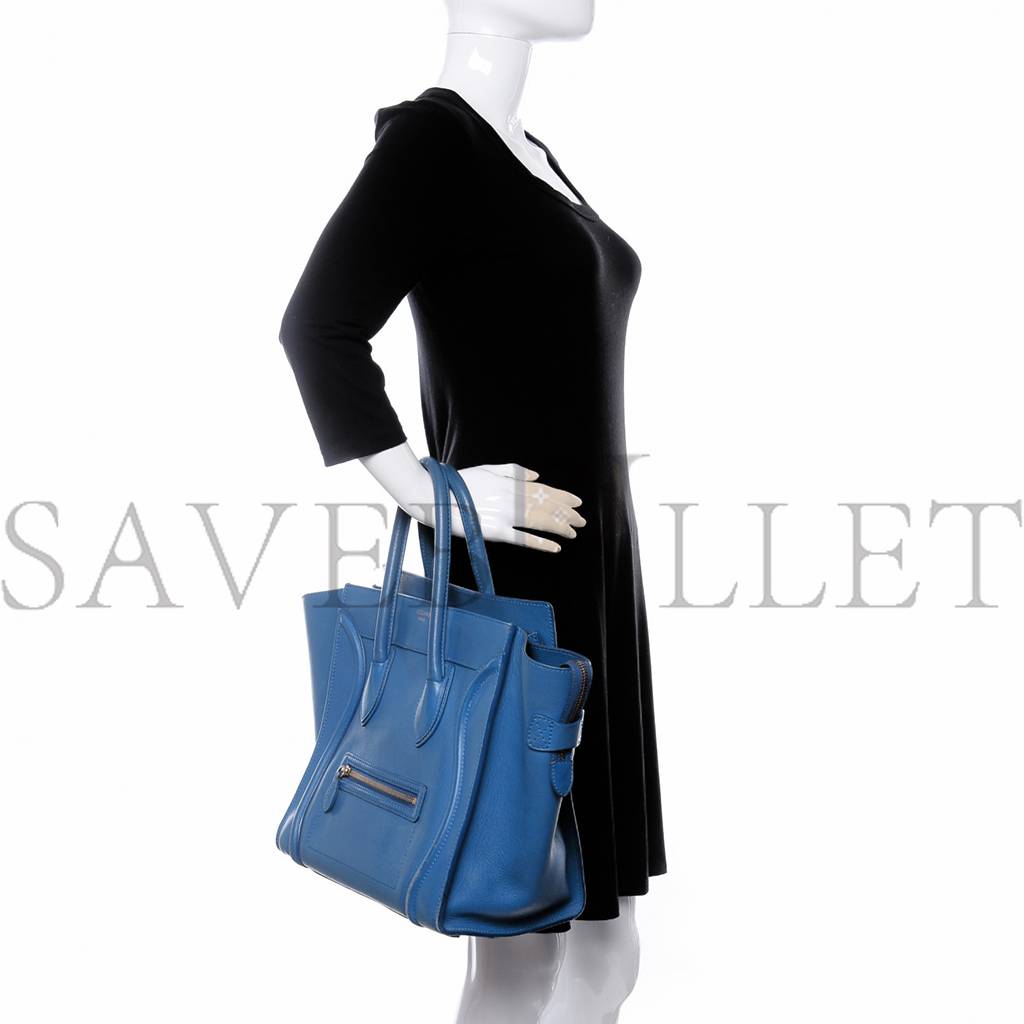 ce**e smooth calfskin mini lU*gage royal blue (48*31*30cm)