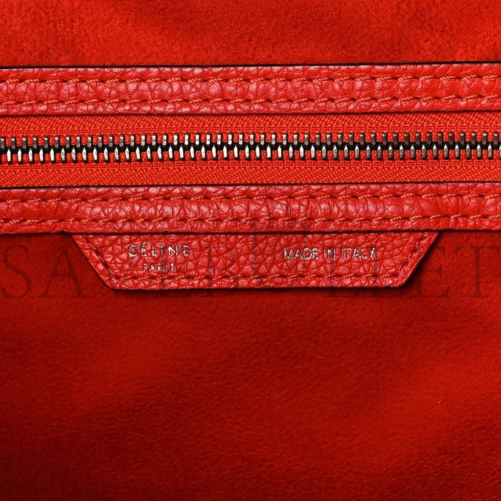 ce**e drummed calfskin mini lU*gage vermillion (32*30*18cm)