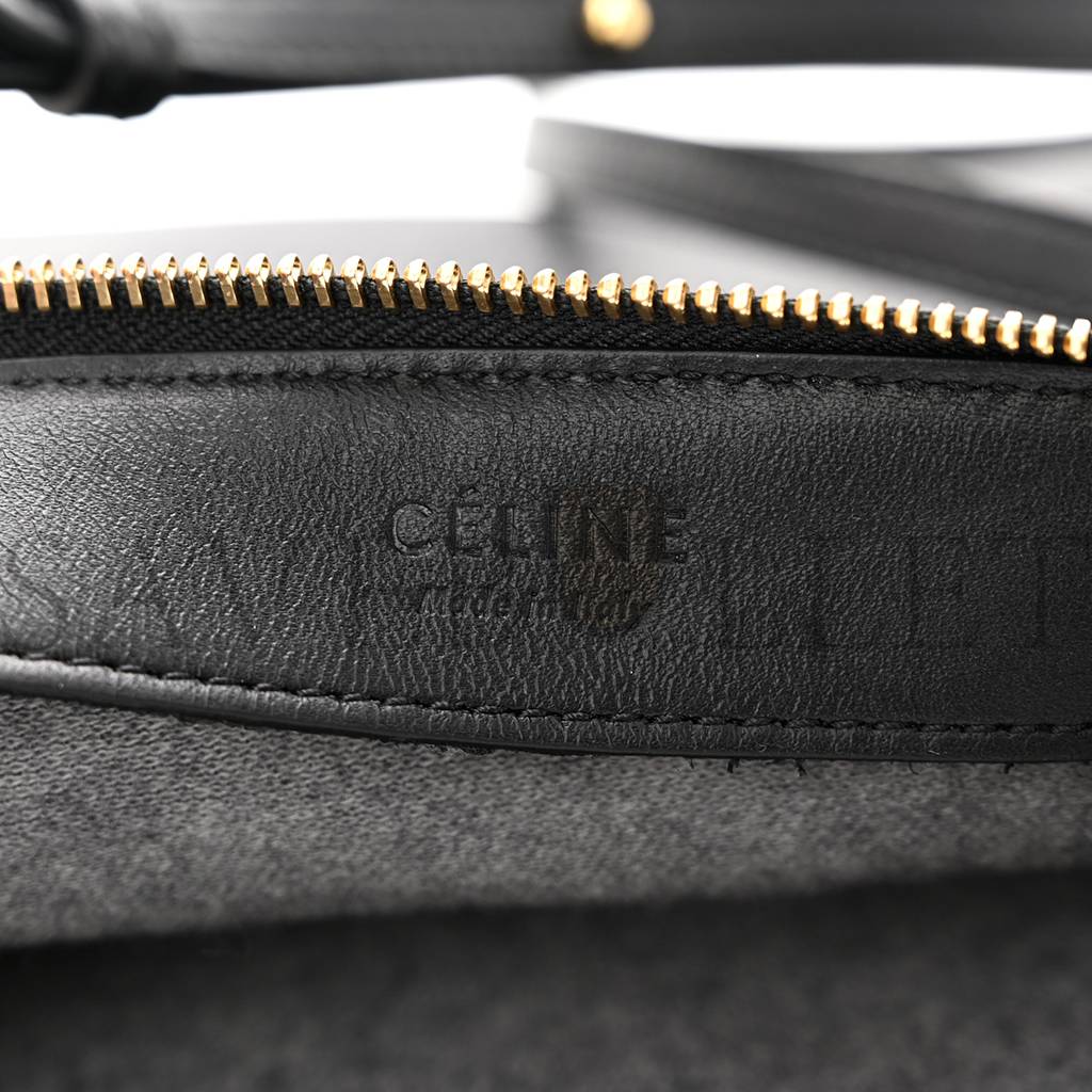 Ce**e lambskin large trio crossbody bag black (24*18*3cm)