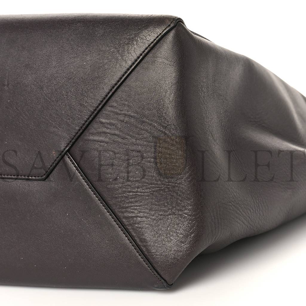 ce**e smooth calfskin medium belt cabas phanT0m dark brown (35*27*20cm)