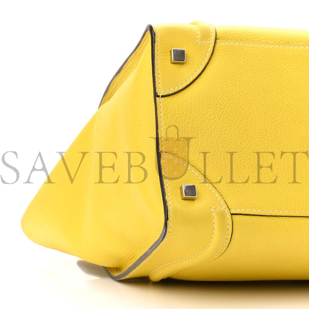 ce**e drummed calfskin mini lU*gage citron (30*29*17cm)