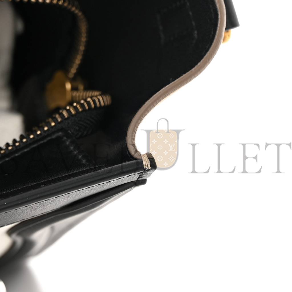 ce**e baby grained calfskin nubuck nano tri-color lU*gage white light taupe (21*20*10cm)