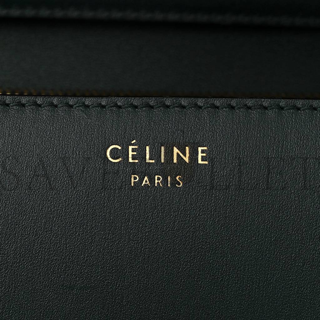 Ce**e box calfskin medium classic box flap bag amazone (23*19*7cm)