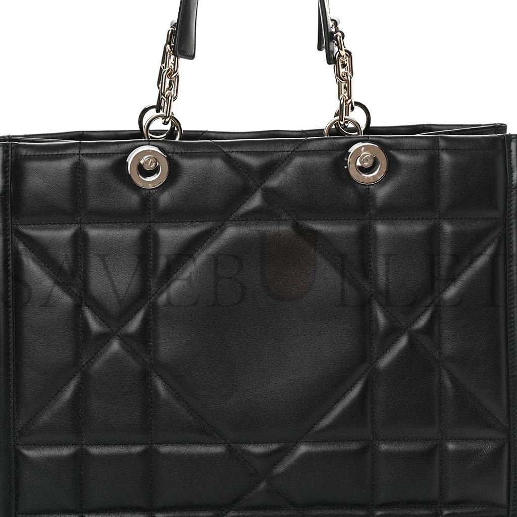 D*or calfskin archicannage medium essential tote black (36*27*17.1cm)