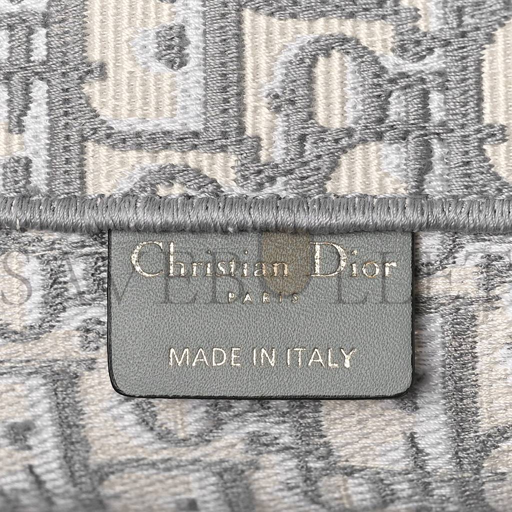D*or oblique medium book tote grey (36*27*14cm)