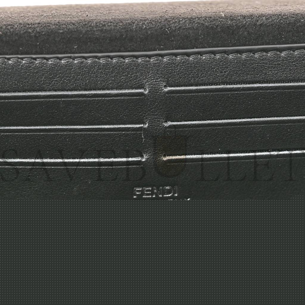 f**di fabric jacquard reactive jean De*1m vitello cover ff baguette soft trunk blue black (21*12*6cm)